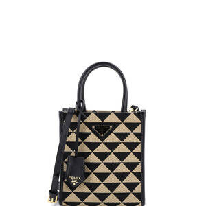 Prada Symbole Shopper Tote Jacquard #241734P16B